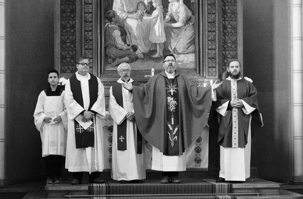 We follow the high liturgical Lutheran tradition